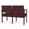 Lesro 2 Seat Tandem Seating W/ No Center Arm, 44 in W 26 in L 31.5 in H, Lenox Series LW2101 - alternate 3